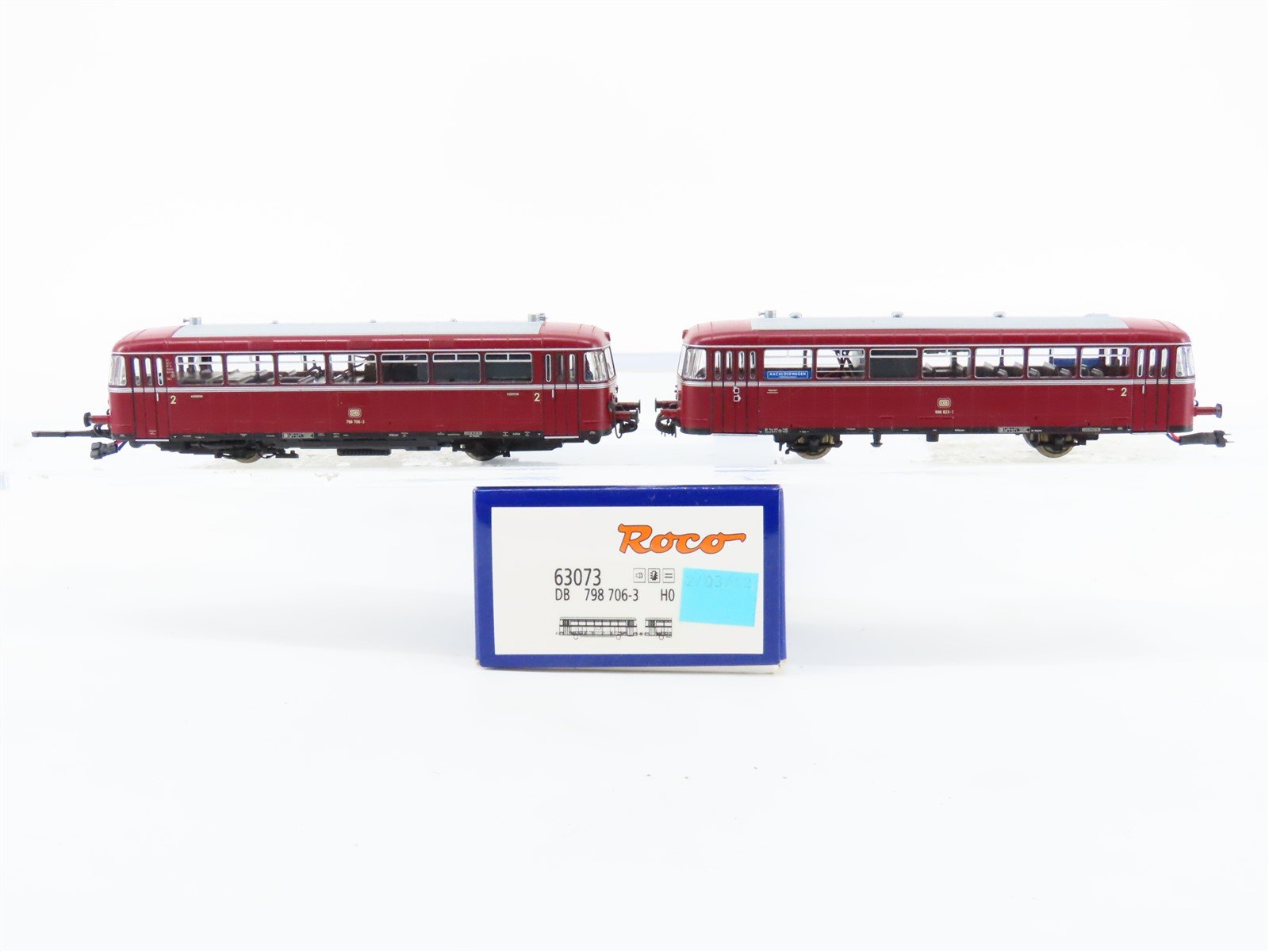 HO Roco 63073 DB German VT798 / VS998 Diesel Rail Bus 2-Unit Set w/ DCC & Sound