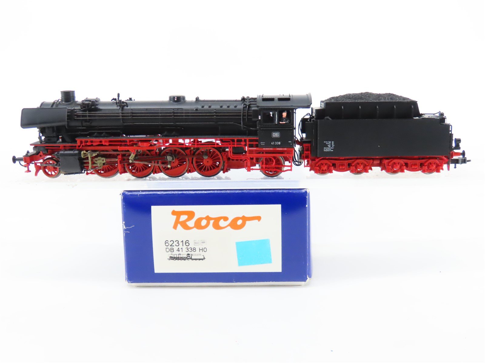 HO Scale Roco 62316 DB German 2-8-2 BR 41 Steam Locomotive #338 w/ DCC & Sound