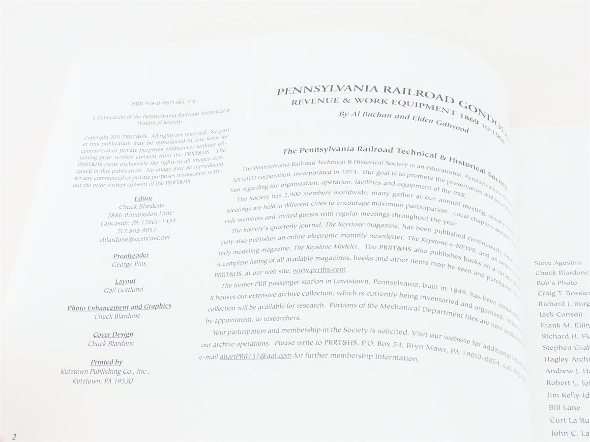 Pennsylvania Railroad Gondolas 1869-1968 by Elden Gatwood &amp; Al Buchan ©2011 SC