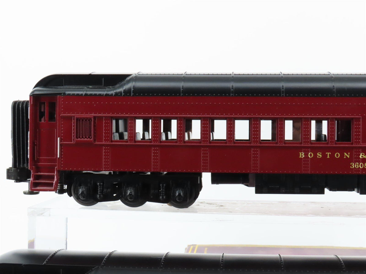O Gauge 3-Rail MTH 30-4127 B&amp;M Boston &amp; Maine Passenger 2-Car Set