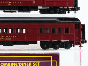 O Gauge 3-Rail MTH 30-4127 B&M Boston & Maine Passenger 2-Car Set