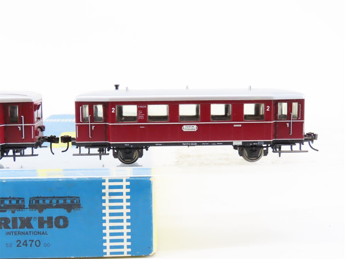 HO Scale Trix 2470 DB German VT 75 / VB 140 Diesel Rail Cars 2-Unit Set w/ DCC