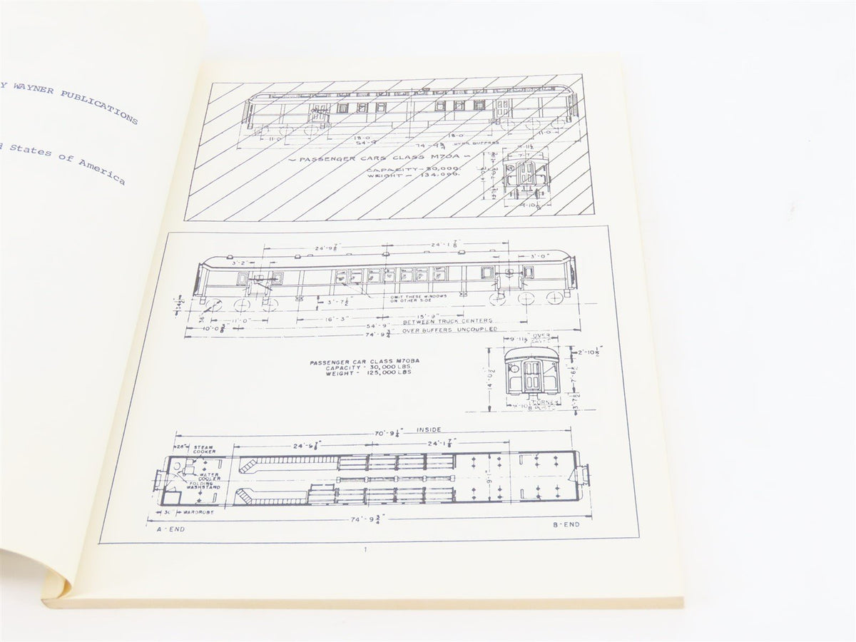 Pennsy Passenger &amp; Freight Car Diagrams by Robert J. Wayner ©1981 SC Book