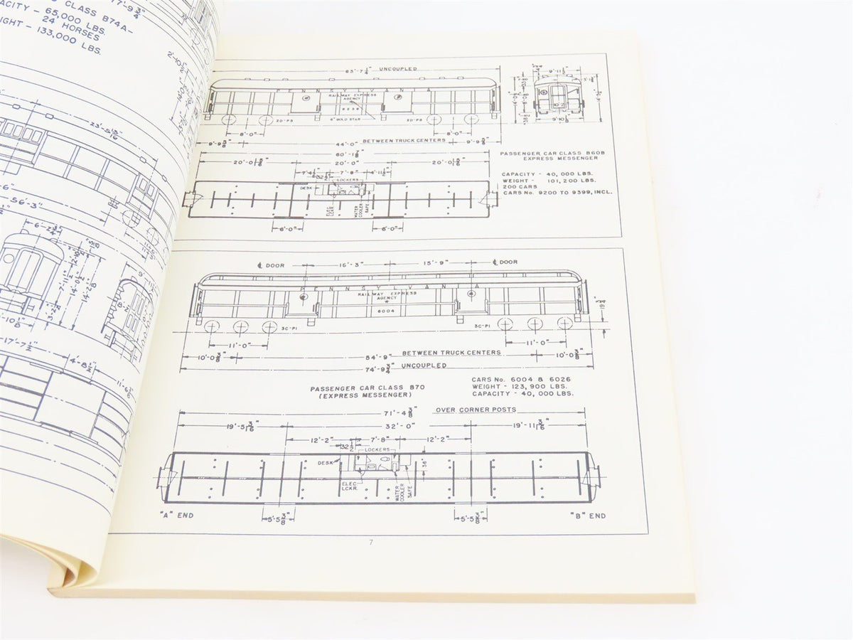 Pennsy Passenger &amp; Freight Car Diagrams by Robert J. Wayner ©1981 SC Book