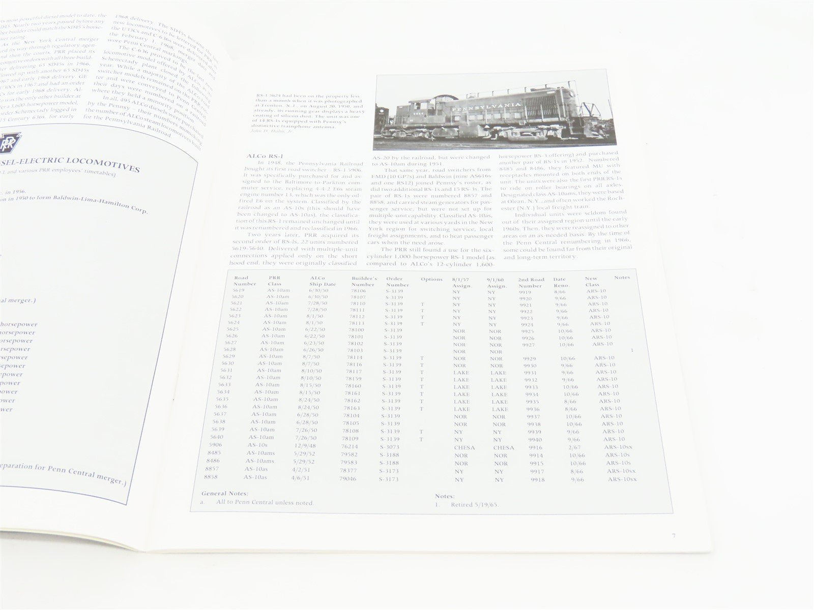 Pennsylvania Railroad Diesel Locomotive Pictorial Vol 1 by John D Hahn, Jr ©1995