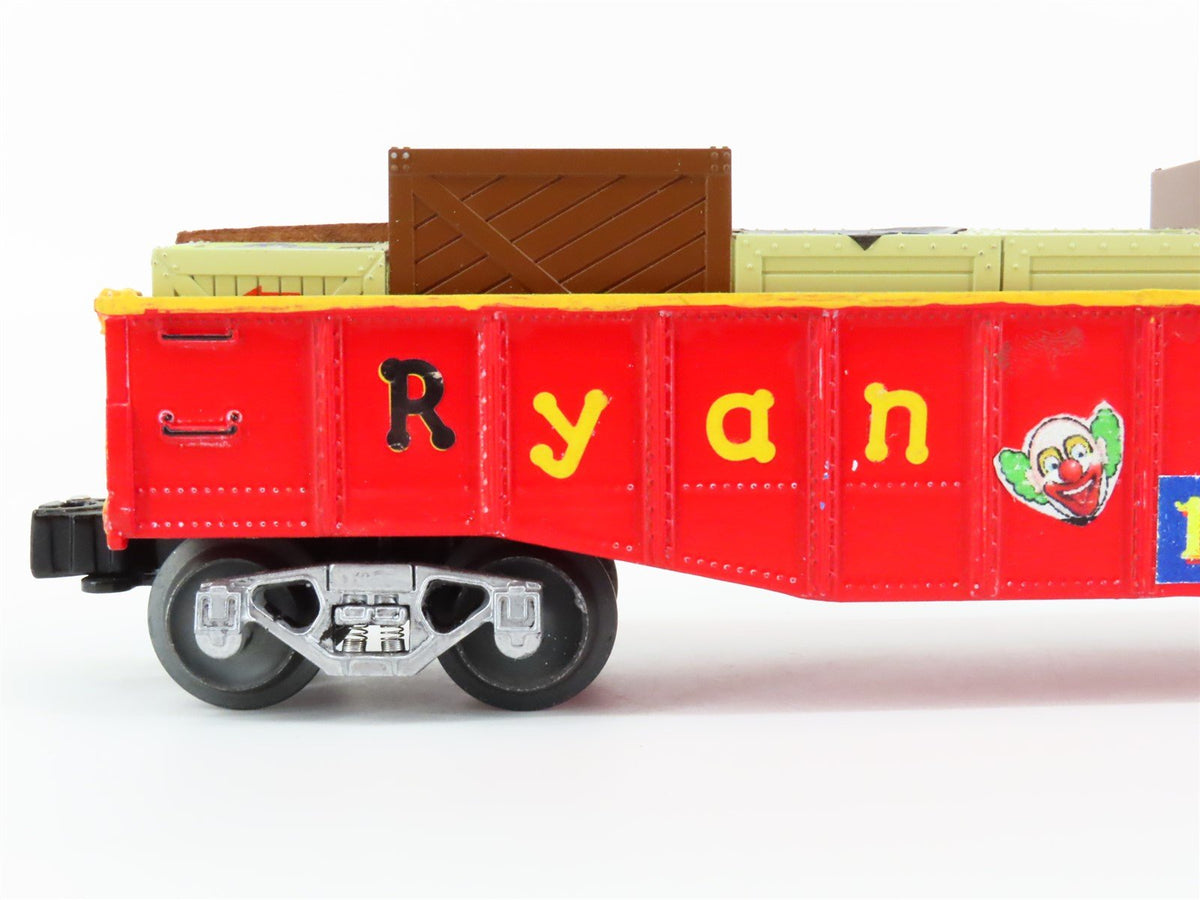 O Gauge 3-Rail Lionel Ryan Brothers Circus Gondola Car #16 Custom