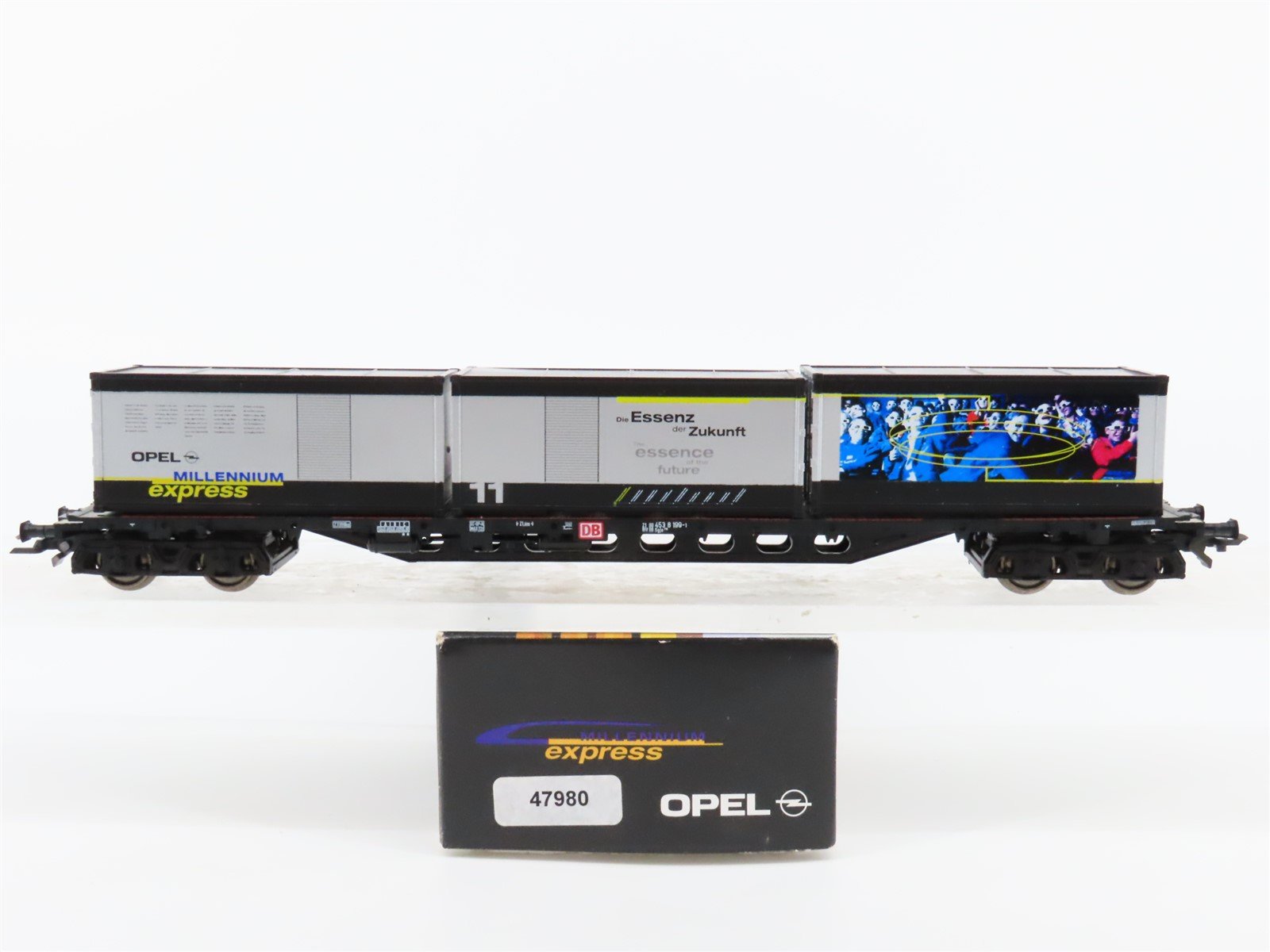 HO Scale Roco 47980 DB Opel Express Flatcar #11 w/Containers