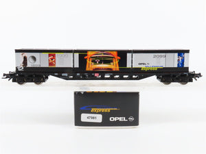 HO Scale Roco 47981 DB Opel Express Flatcar #12 w/Containers