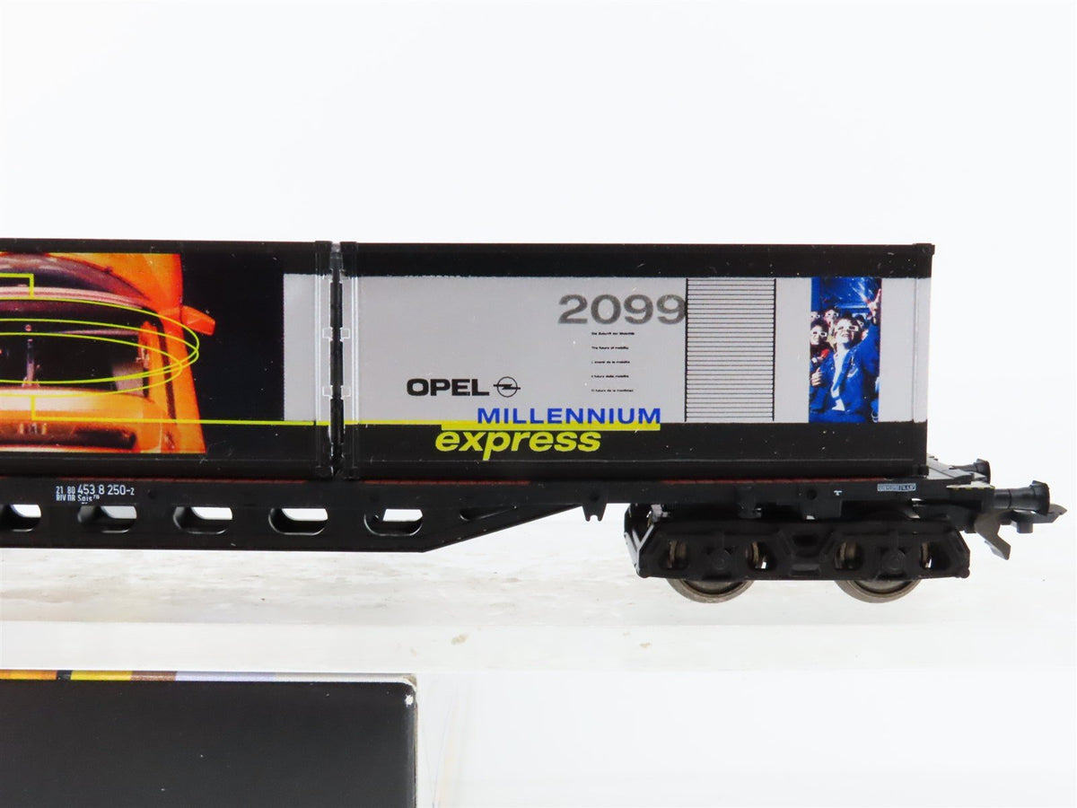 HO Scale Roco 47981 DB Opel Express Flatcar #12 w/Containers