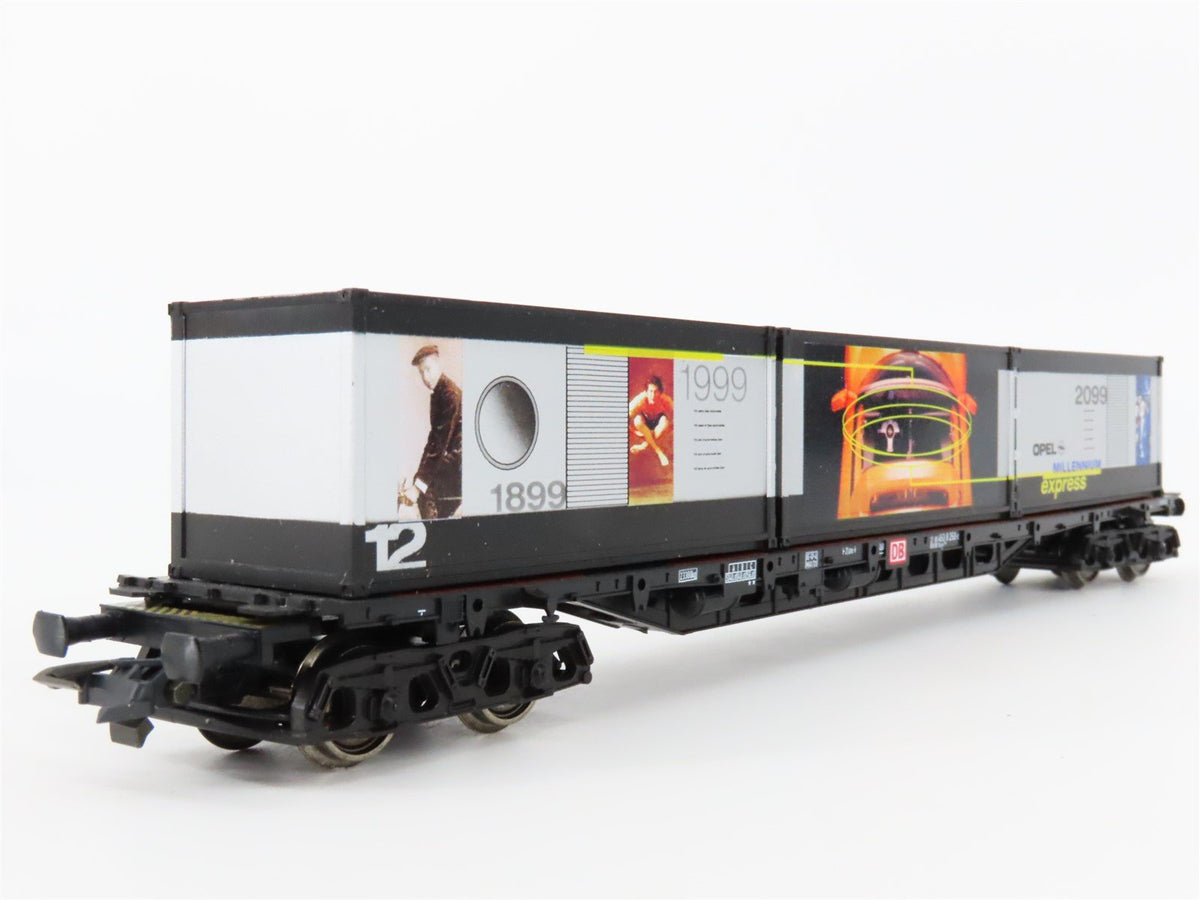 HO Scale Roco 47981 DB Opel Express Flatcar #12 w/Containers