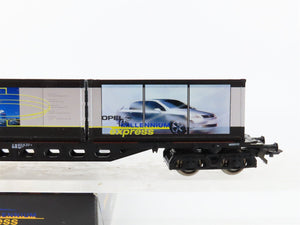 HO Scale Roco 47973 DB Opel Express Flatcar #4 w/Containers