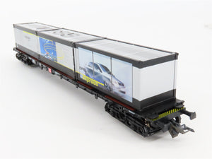 HO Scale Roco 47973 DB Opel Express Flatcar #4 w/Containers