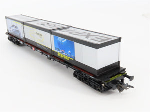 HO Scale Roco 47973 DB Opel Express Flatcar #4 w/Containers