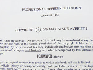 Boatwatch: Master Guide to Powerboats by Max Wade Averitt ©1996 SC Book