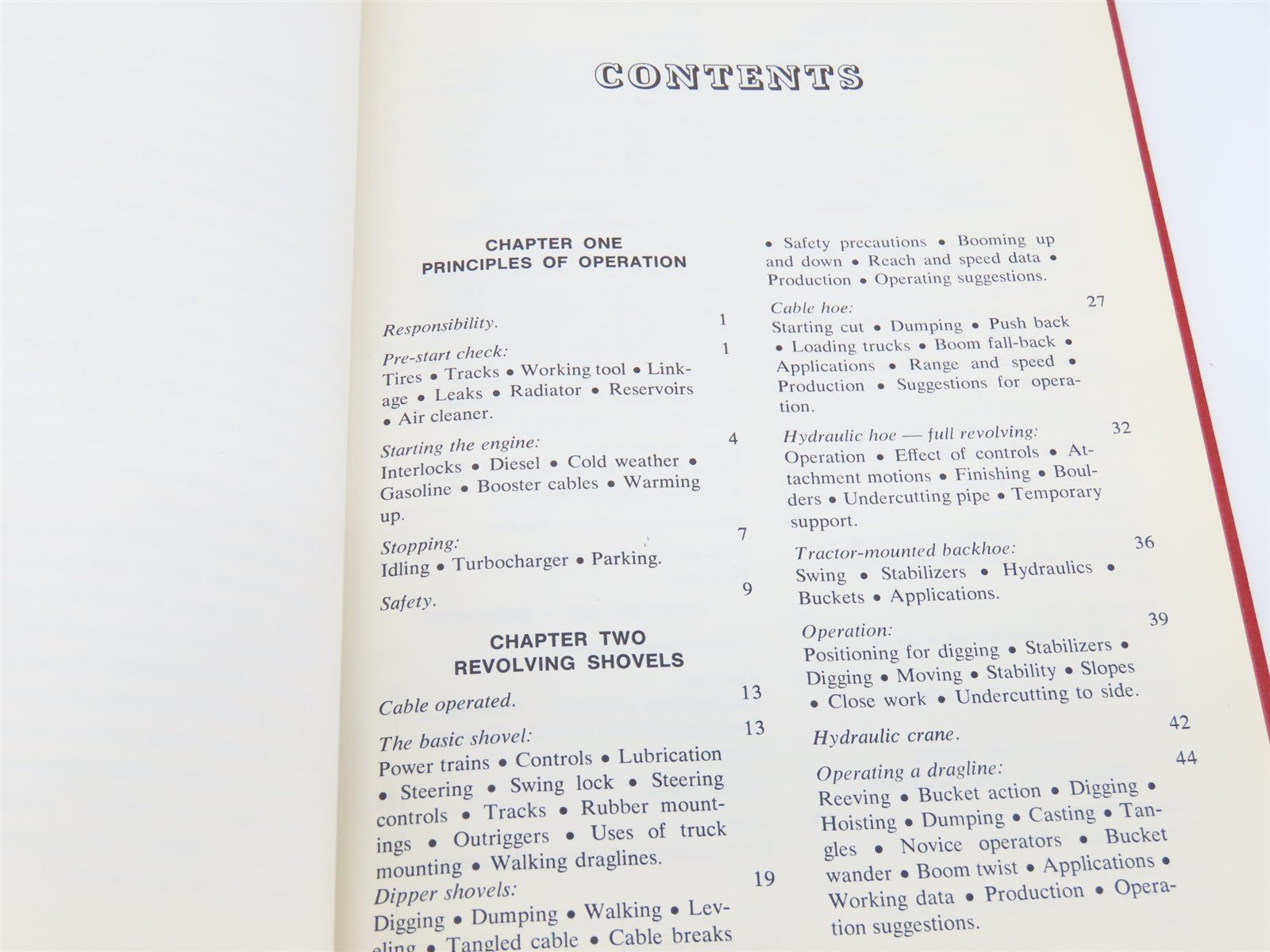 Excavator Operation by Herbert L. Nichols, Jr. ©1974 HC Book