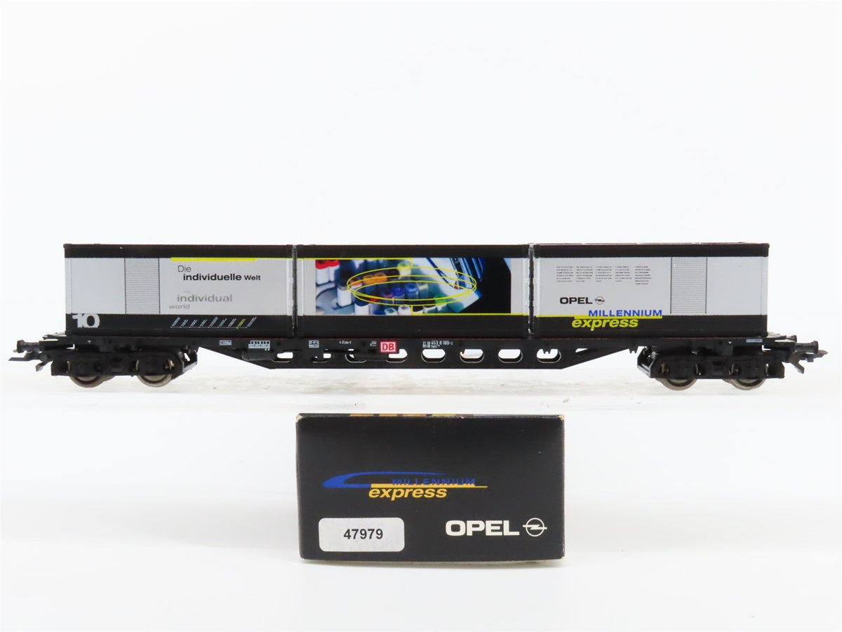 HO Scale Roco 47979 DB Opel Express Flatcar #10 w/Containers