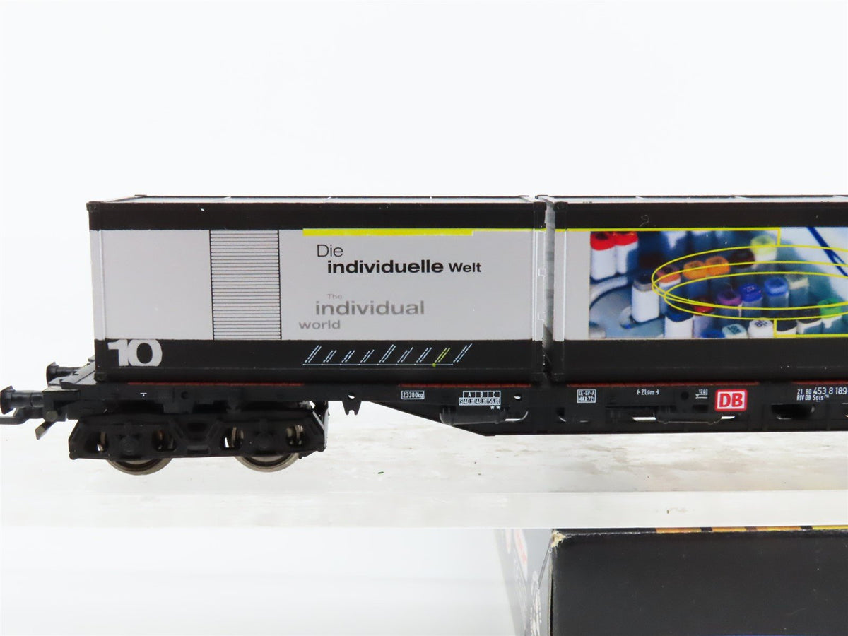 HO Scale Roco 47979 DB Opel Express Flatcar #10 w/Containers