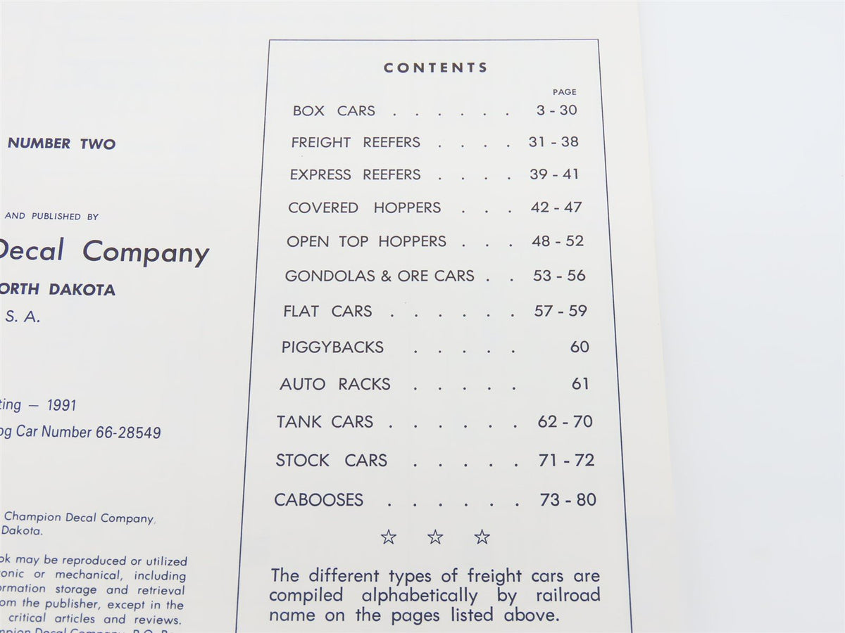 Freight Car Lettering Plan Book 25th Anniversary by Champion Decal Company ©1991