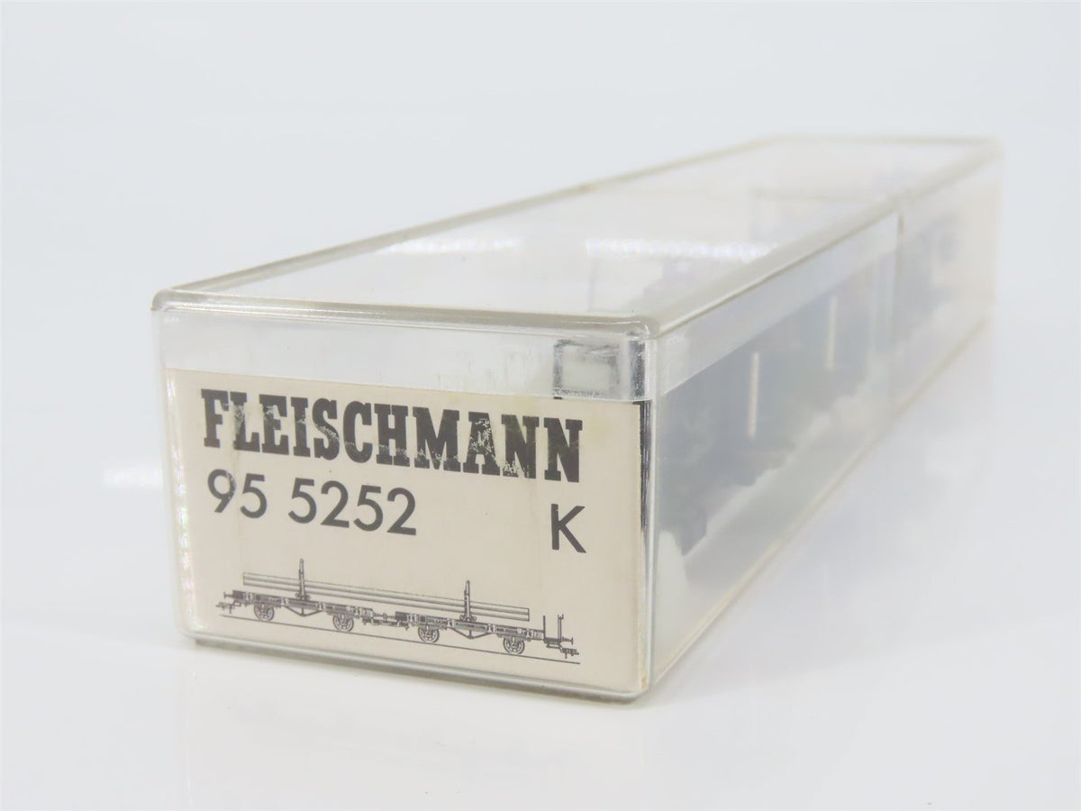 HO Scale Fleischmann 955252K DB Railway Flatcar #990762 w/Rail Load SEALED