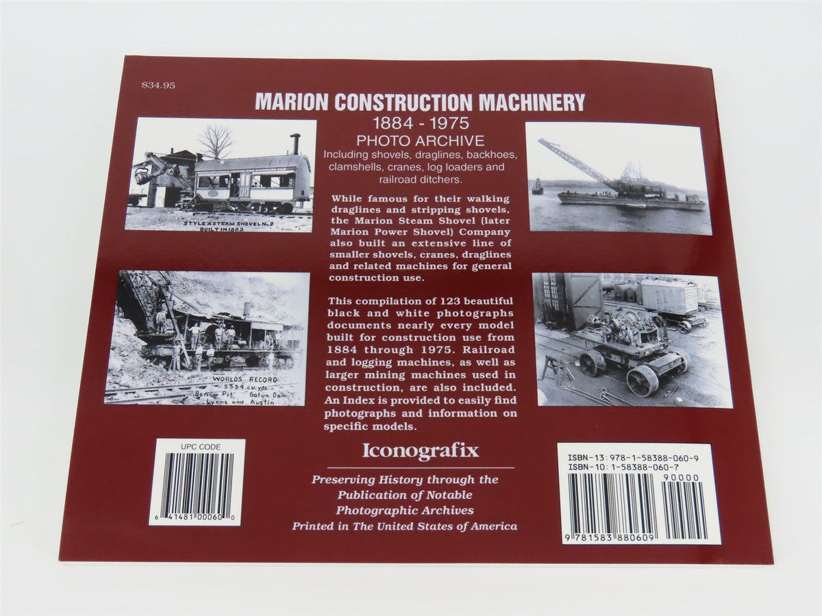 Marion Construction Machinery 1884-1975 Photo Archive by Keith Haddock ©2002 SC