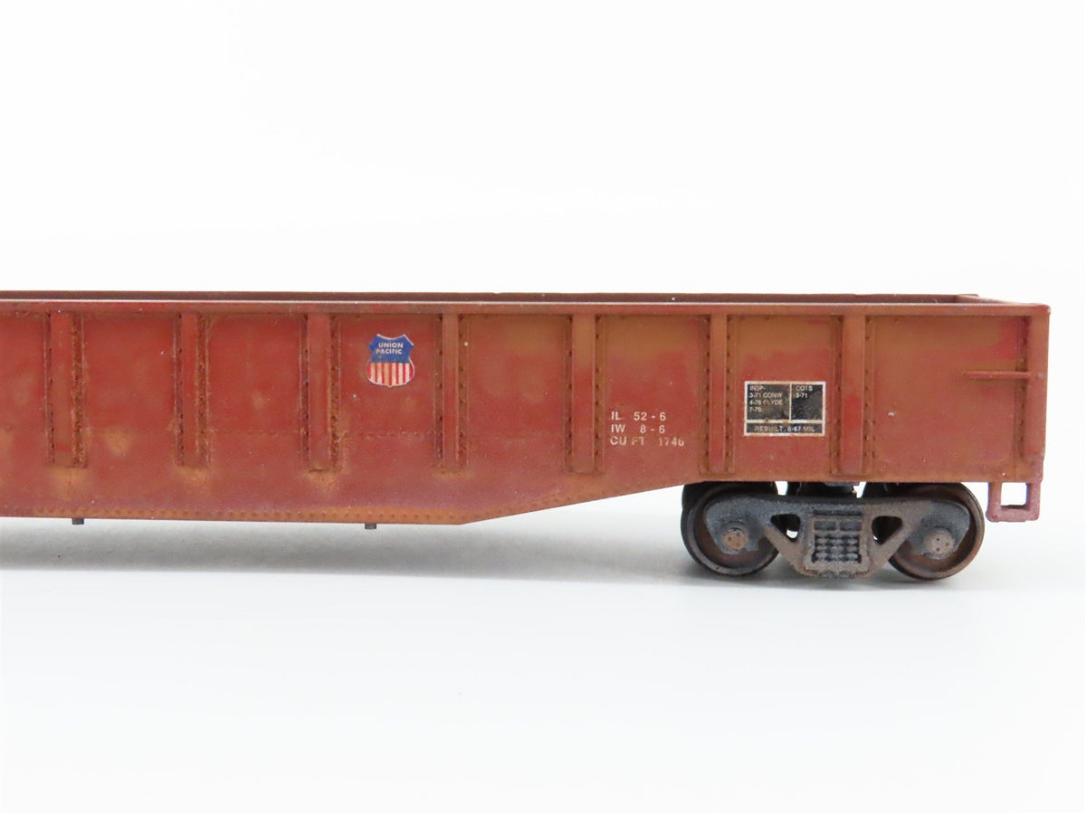 HO Con-Cor UP Union Pacific 54&#39; Mill Gondola #97540 - Pro Custom Weathered