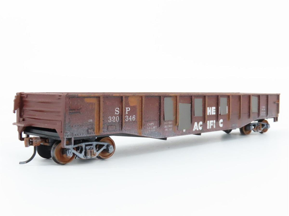 HO Scale Con-Cor SP Southern Pacific 54&#39; Mill Gondola #320346 - Pro Custom