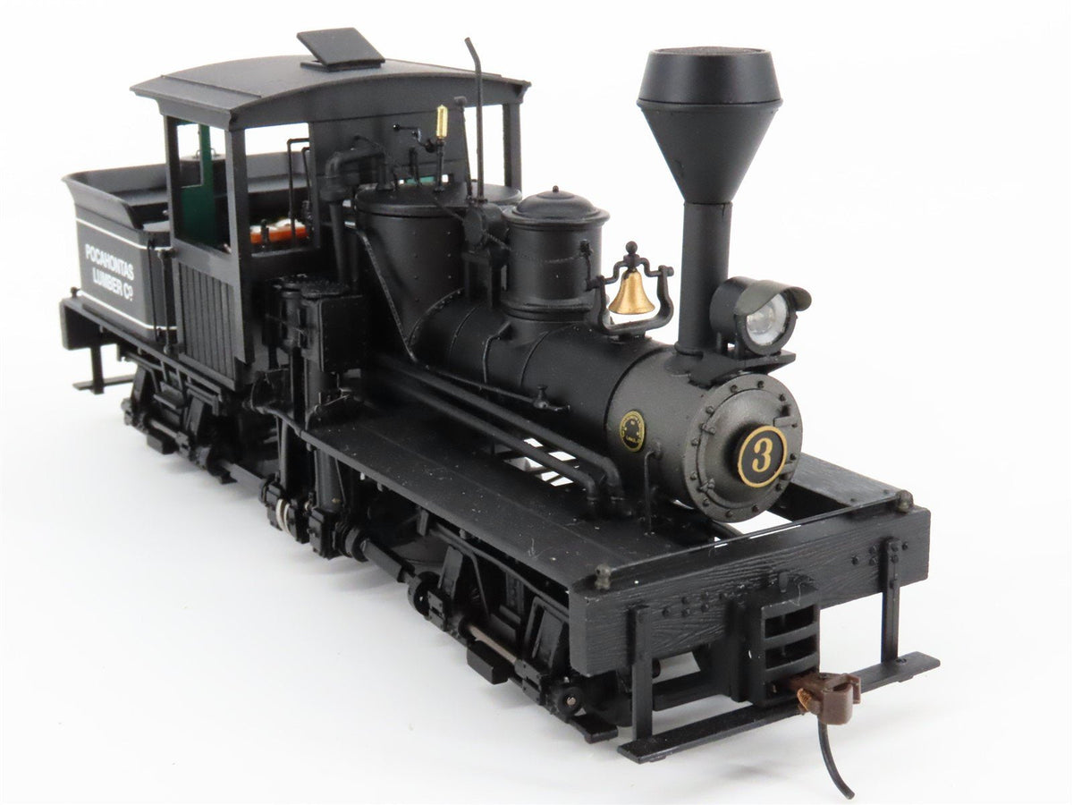 On30 Scale Bachmann 25660 Pocahontas Lumber Steam Locomotive #3 - DCC Ready