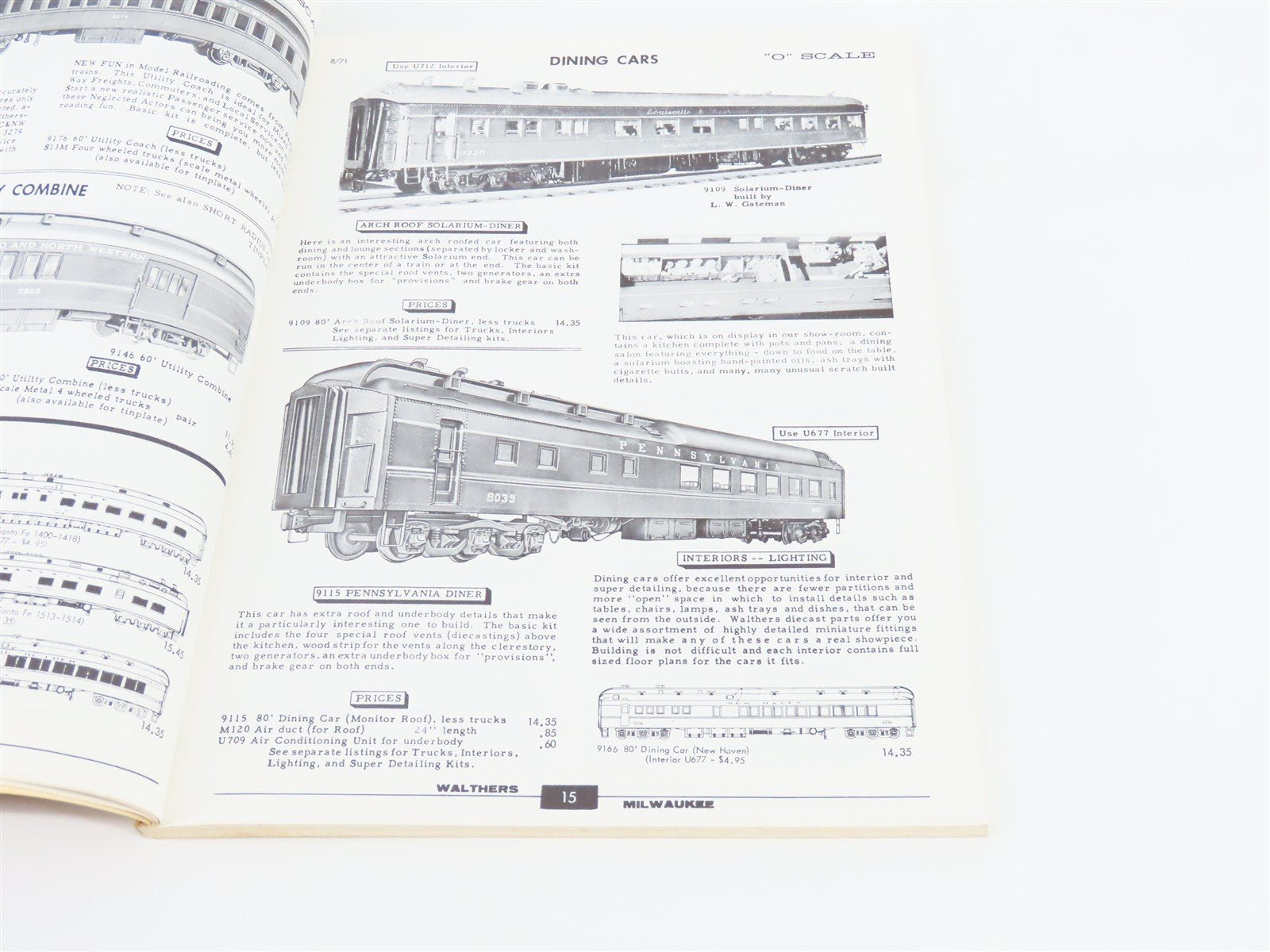 Summer Edition Walthers O-Scale Catalog ©1972