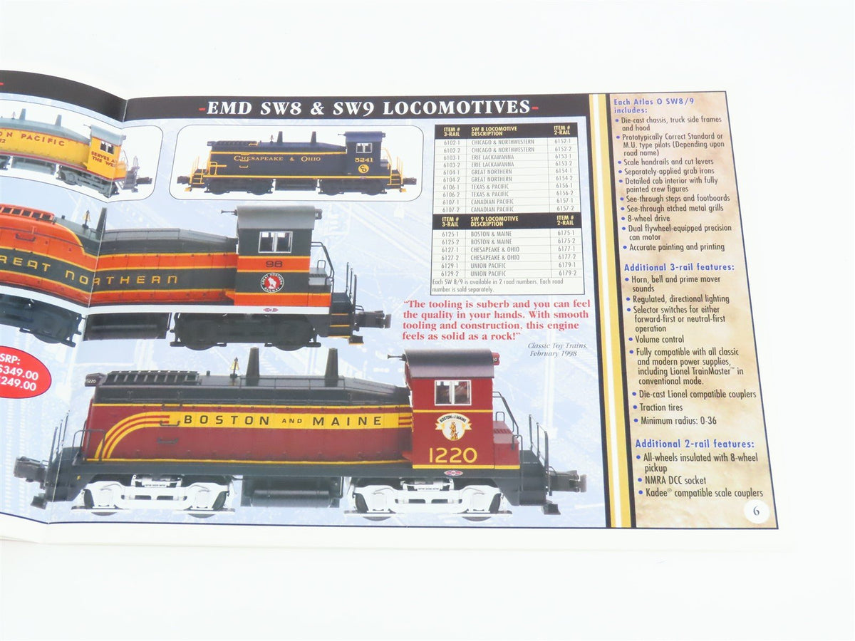 Atlas O Gauge Trains, Track &amp; Accessories For The 21st Century Catalog ©1999 SC