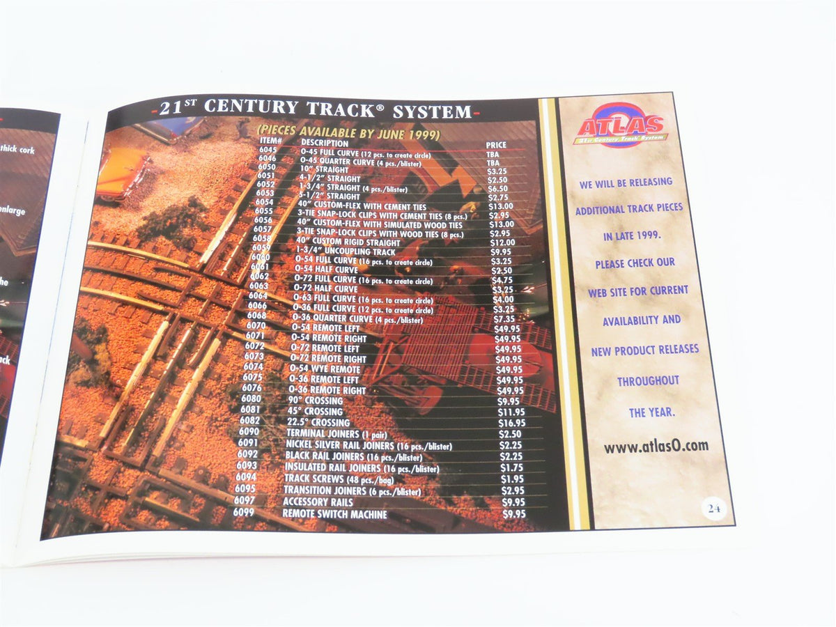 Atlas O Gauge Trains, Track &amp; Accessories For The 21st Century Catalog ©1999 SC