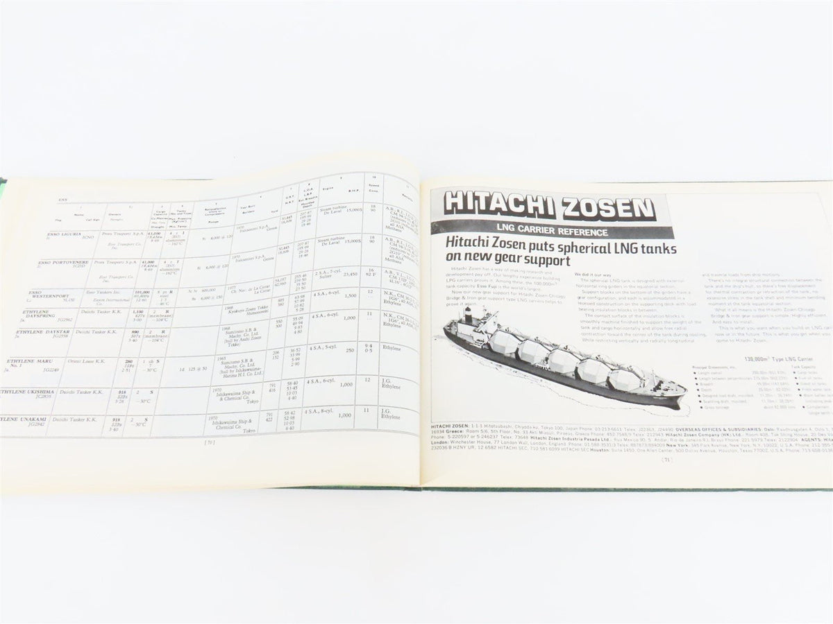 Liquid Gas Carrier Register by H. Clarkson &amp; Company Limited London ©1978 HC Bk