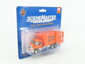 HO 1/87 Scale Walthers Scenemaster #949-11770 Inernational Garbage Truck Orange