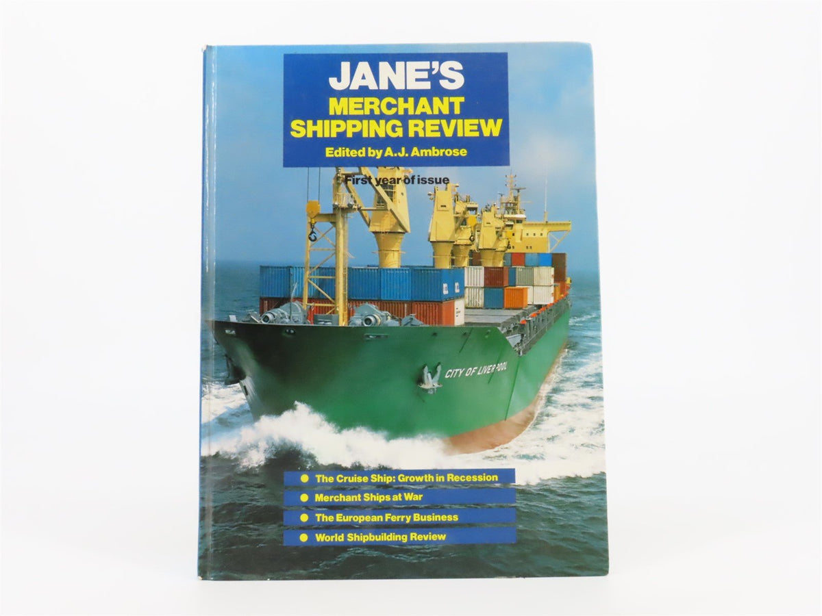 Jane&#39;s Merchant Shipping Review First Issue by A.J. Ambrose ©1983 HC Book