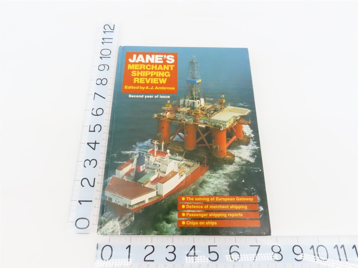 Jane&#39;s Merchant Shipping Review Second Issue by A.J. Ambrose ©1984 HC Book