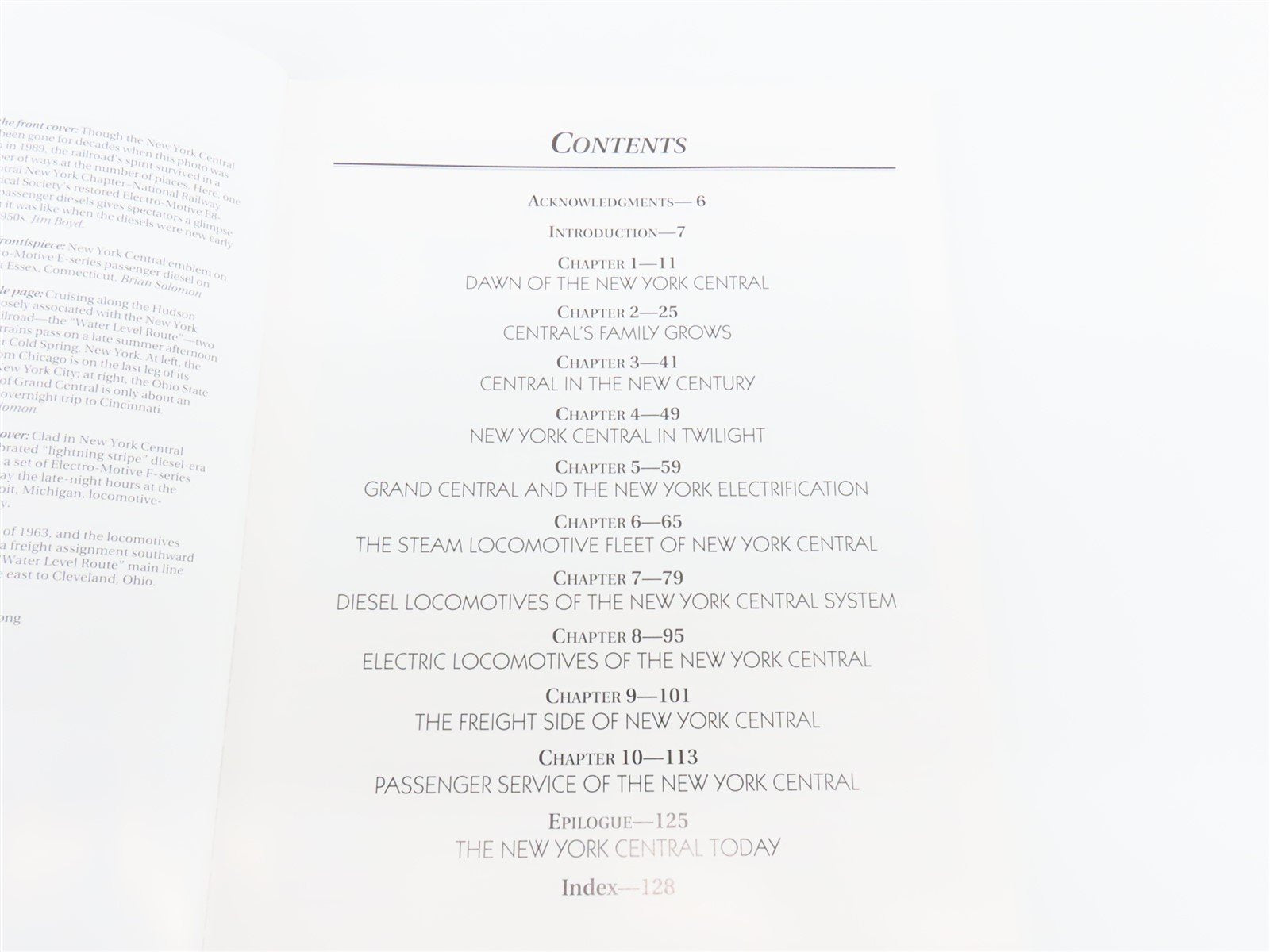 New York Central Railroad by Brian Solomon & Mike Schafer ©1999 SC Book