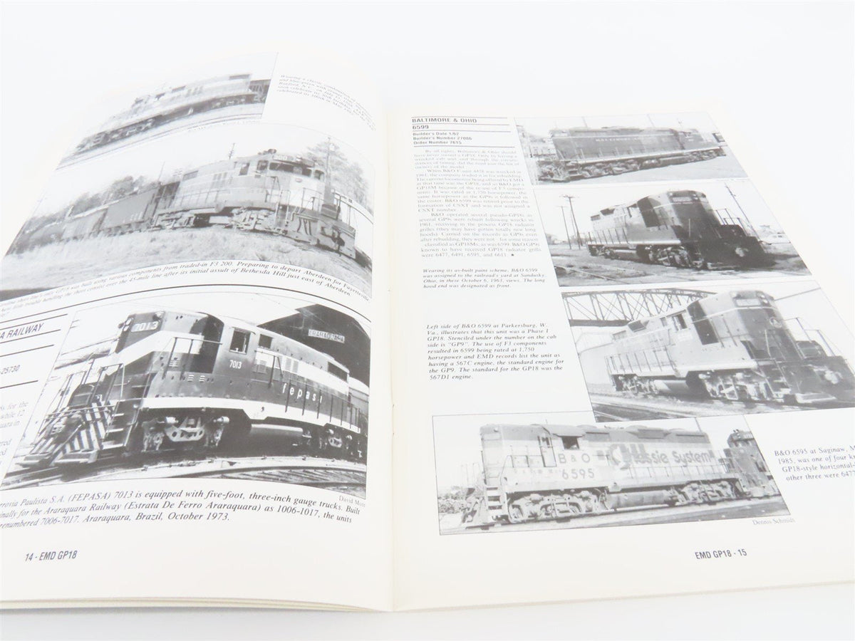 EMD&#39;s GP18 The Transitional Road Switcher by Diesel Era ©1992 SC Book