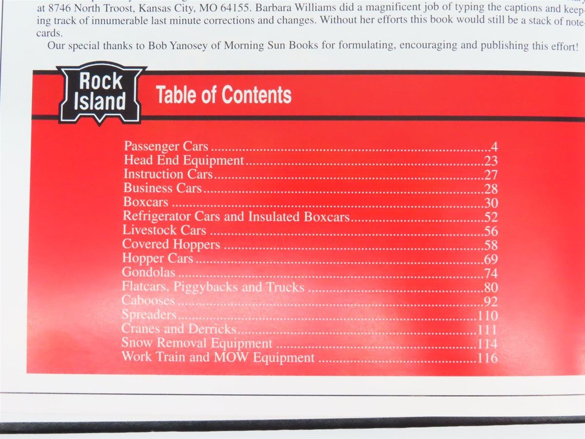 Morning Sun: Rock Island Color Guide by Hile, Hickcox &amp; Miller ©1996 HC Book