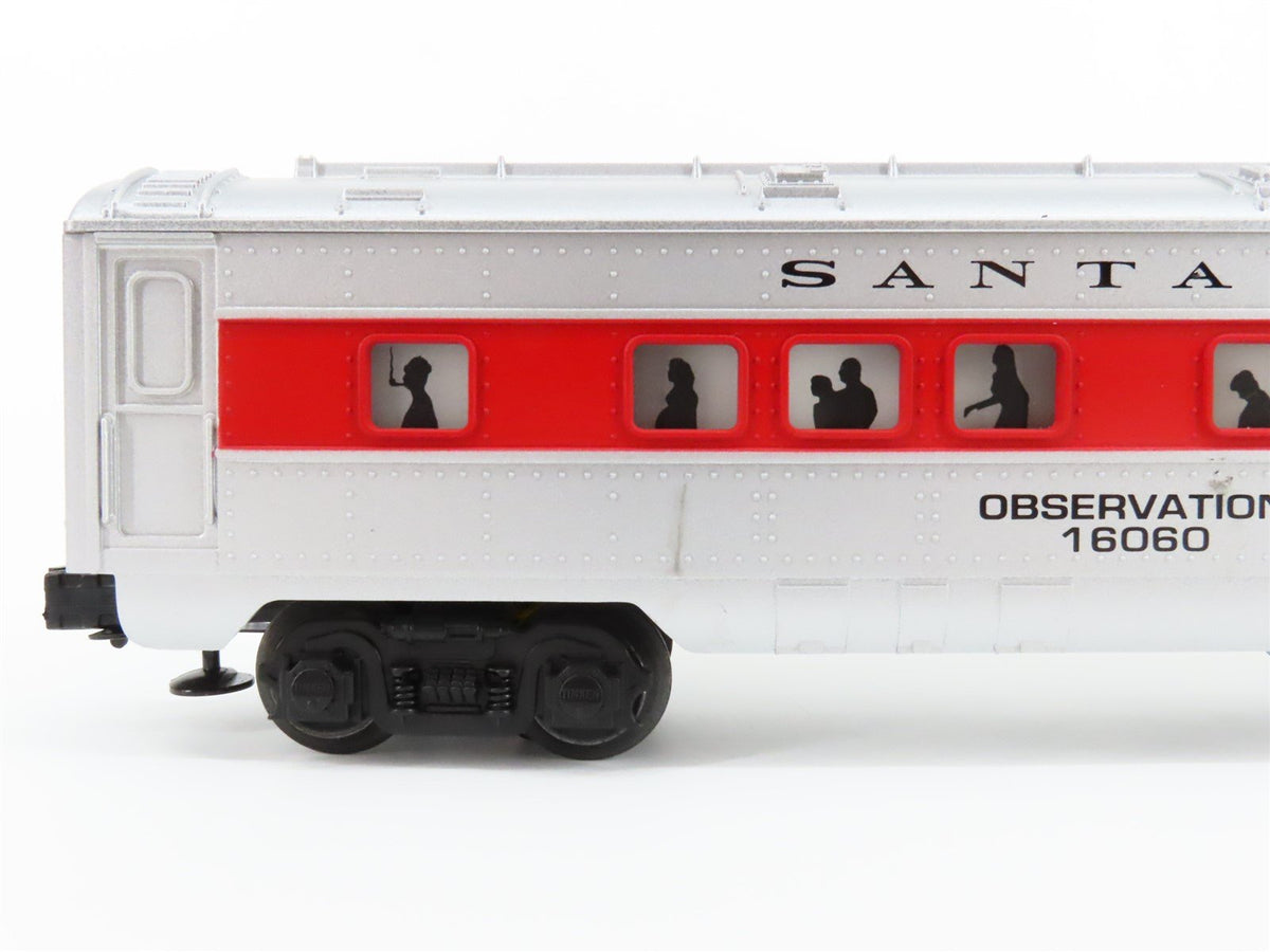 O Gauge 3-Rail Lionel 6-16060 ATSF Santa Fe Observation Passenger Car #16060