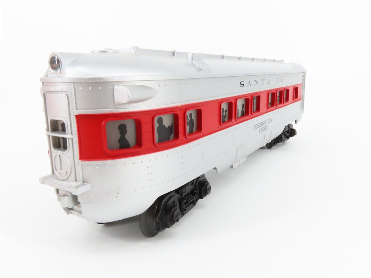 O Gauge 3-Rail Lionel 6-16060 ATSF Santa Fe Observation Passenger Car #16060