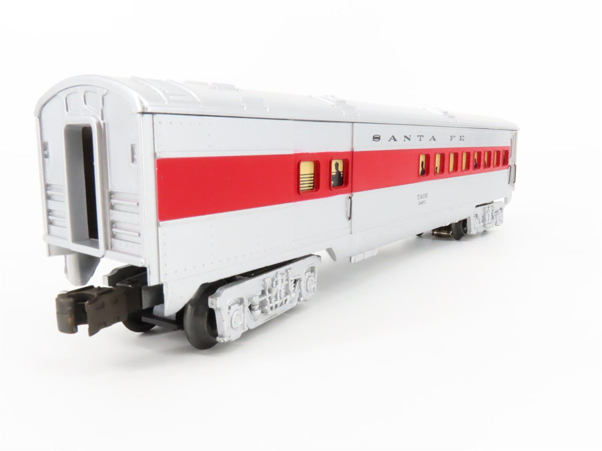 O Gauge 3-Rail K-Line Streamliner ATSF Santa Fe &quot;Taos&quot; Passenger Car #3481