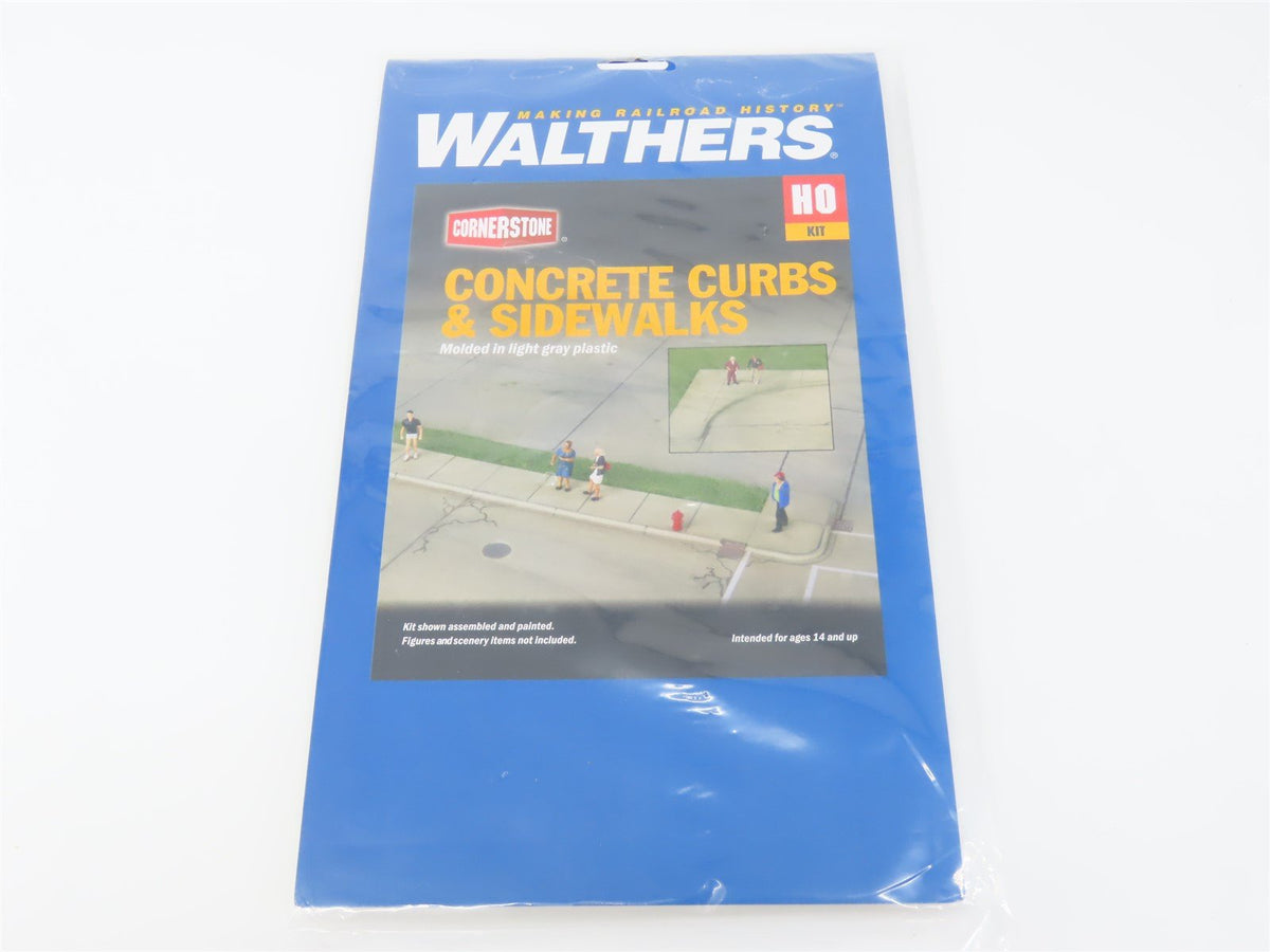 HO 1/87 Scale Walthers 933-3187 Concrete Curbs &amp; Sidewalks Kit