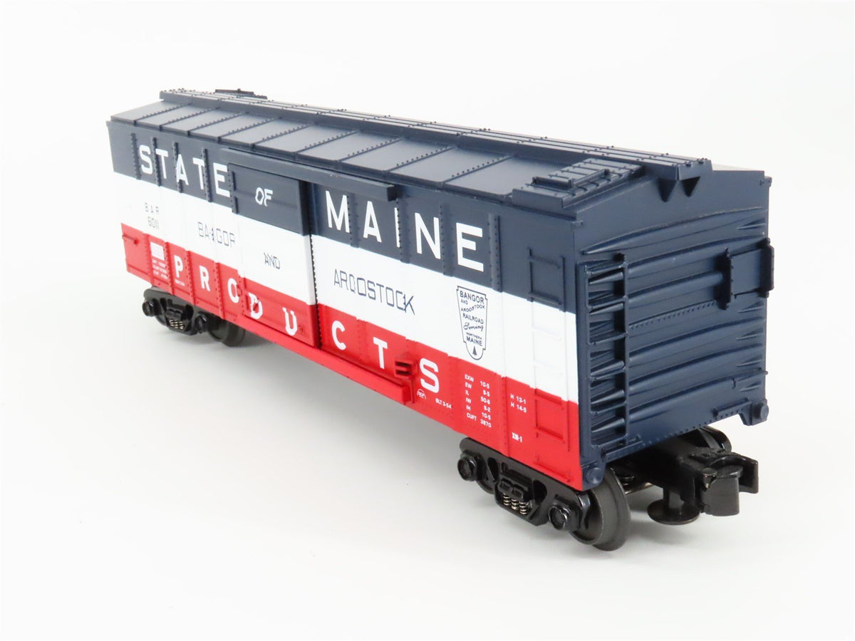 O Gauge 3-Rail MTH BAR State of Maine 40&#39; Single Door Box Car - Custom Rd #6011