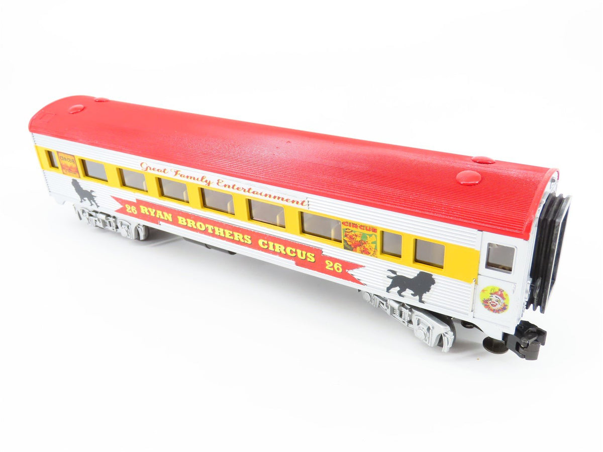 O Gauge 3-Rail MTH Ryan Bros Circus Coach Passenger Car #26 - Custom