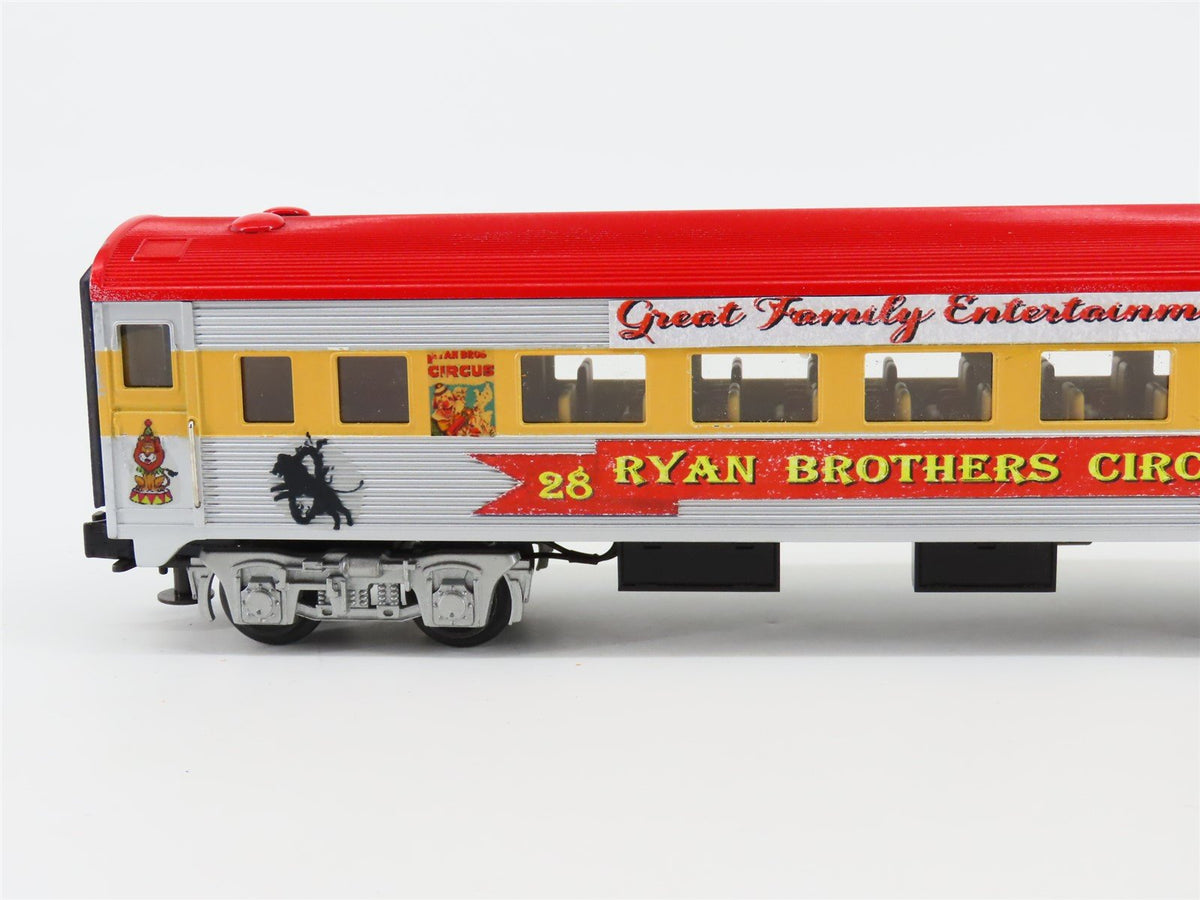 O Gauge 3-Rail MTH Ryan Bros Circus Coach Passenger Car #28 - Custom