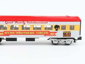 O Gauge 3-Rail MTH Ryan Bros Circus Coach Passenger Car #28 - Custom