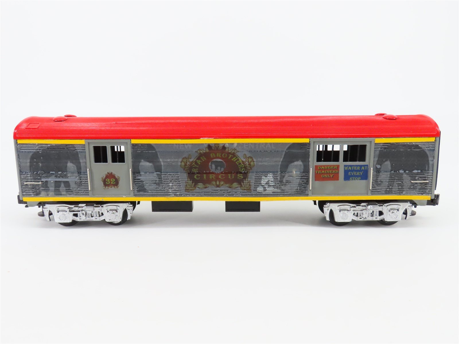 O Gauge 3-Rail MTH Ryan Bros Circus Animal Passenger Car #32 - Custom