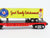 O Gauge 3-Rail MTH Ryan Bros Circus 40' Flat Car #6 w/Trailer - Custom