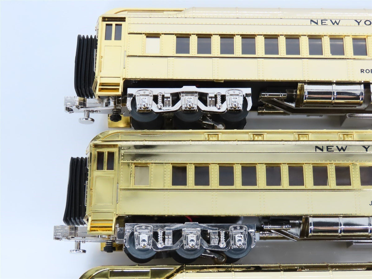 O Gauge 3-Rail MTH Millennium Gold-Plated NYC 4-6-4 Steam Passenger Train Set