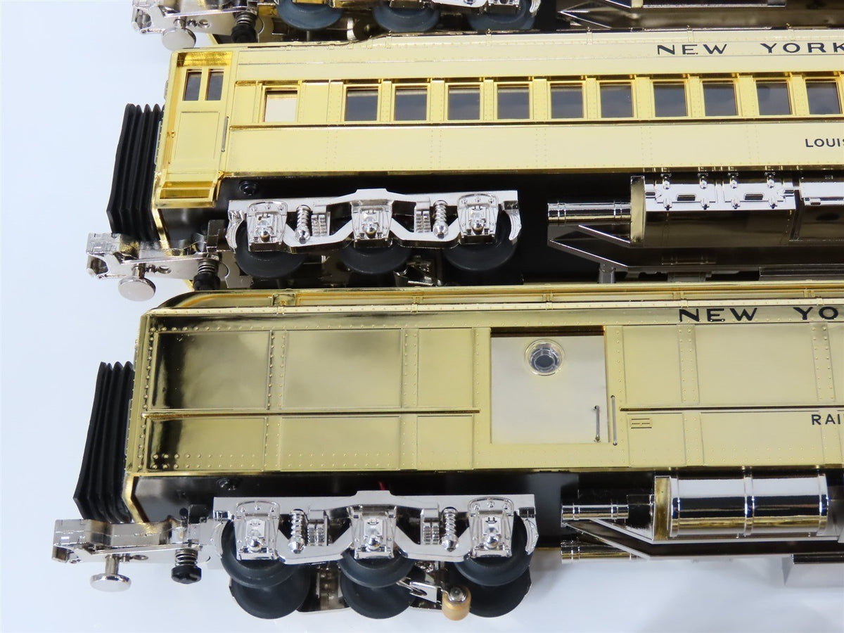 O Gauge 3-Rail MTH Millennium Gold-Plated NYC 4-6-4 Steam Passenger Train Set