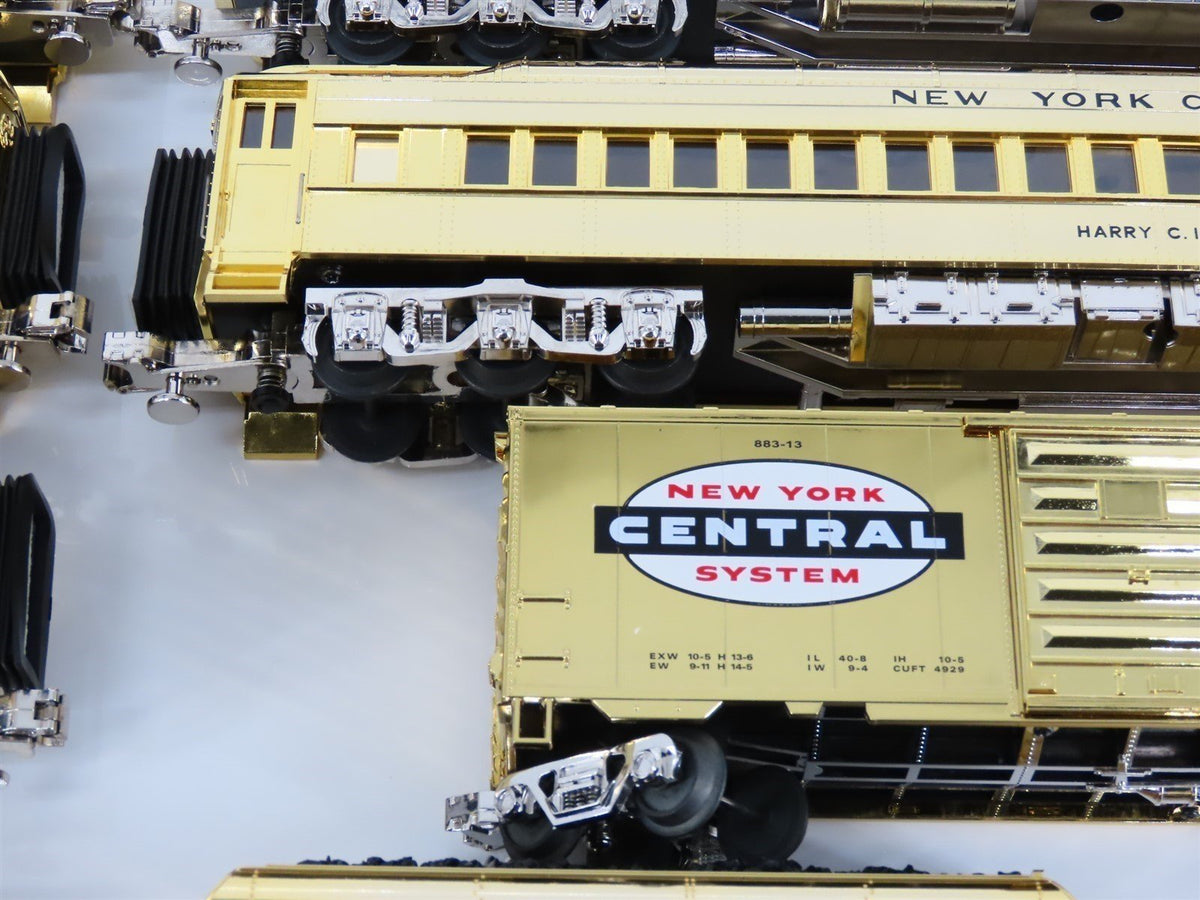 O Gauge 3-Rail MTH Millennium Gold-Plated NYC 4-6-4 Steam Passenger Train Set